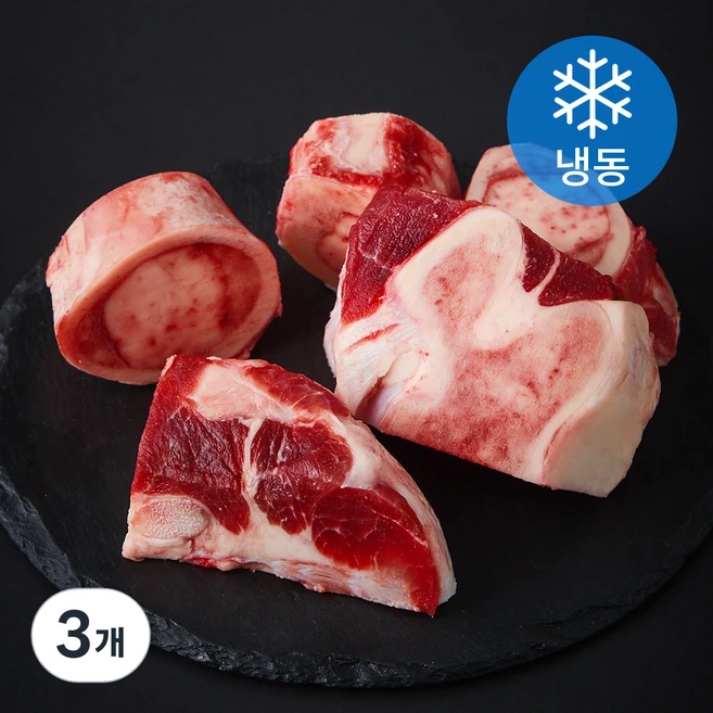 굿미트찹 호주산 우사골 육수 탕용 (냉동), 3개, 1kg - 쿠팡