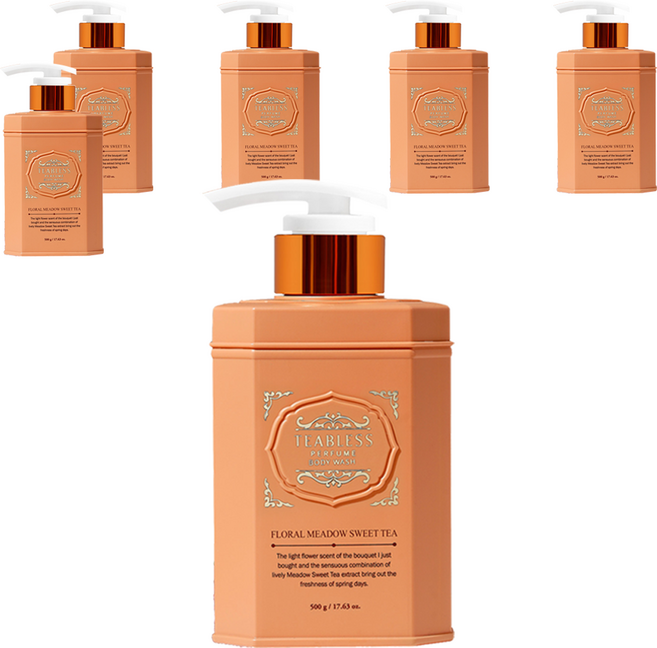 티블레스 퍼퓸 바디워시 스위트티 플로럴향, 6개