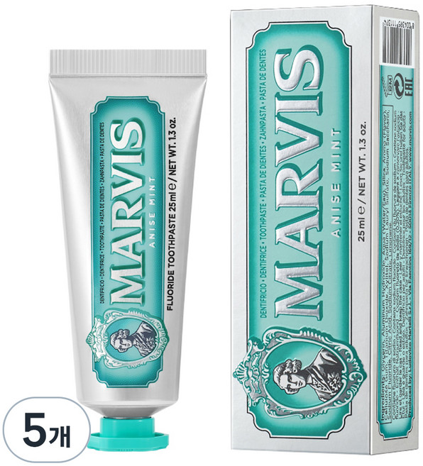 마비스 아니스 민트 치약, 5개, 25ml