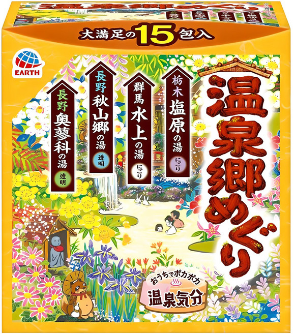 바스로망 온천기행 4계절 입욕제 4종 세트, 450g, 1개