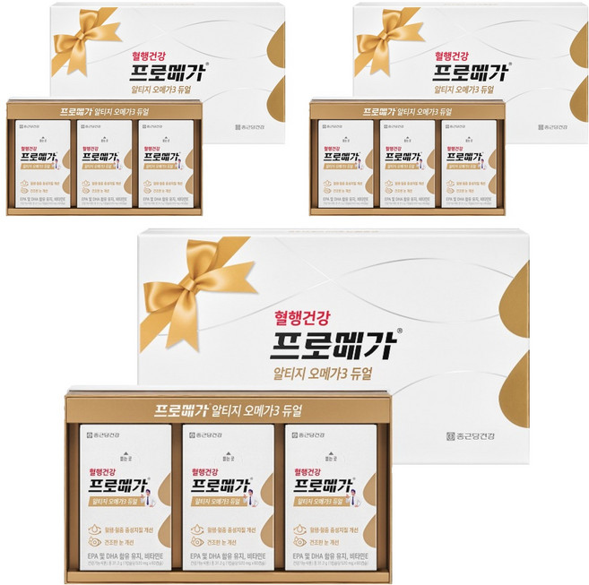 프로메가 알티지 오메가3 듀얼 선물세트 93.6g, 180정, 3개