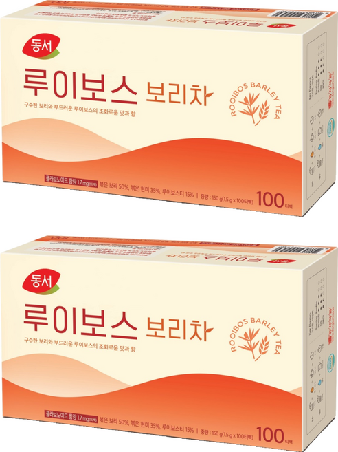 동서 루이보스 보리차, 1.5g, 100개입, 2개