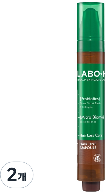 라보에이치 두피 탈모 헤어라인 앰플, 15ml, 2개