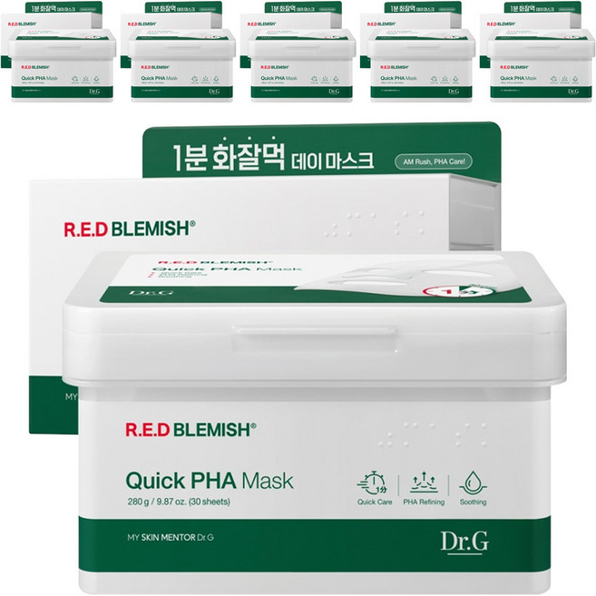 닥터지 레드 블레미쉬 퀵 파하 마스크, 6개, 30개입