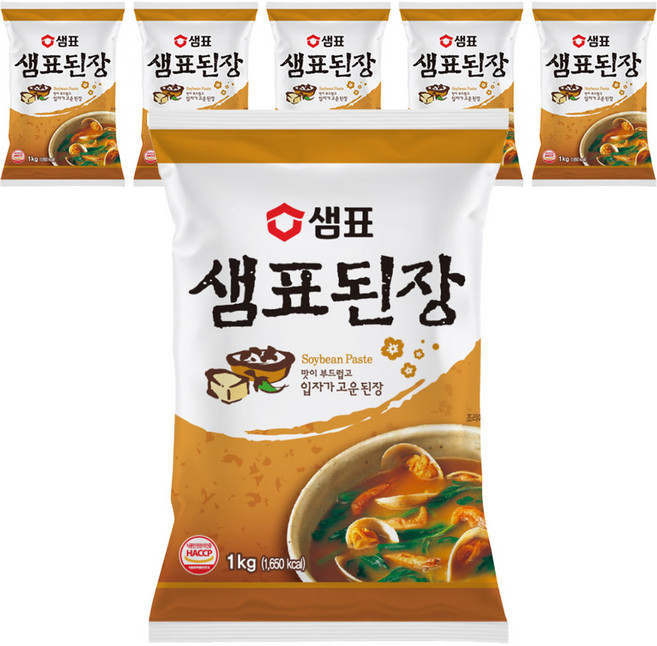 샘표 된장, 1kg, 6개