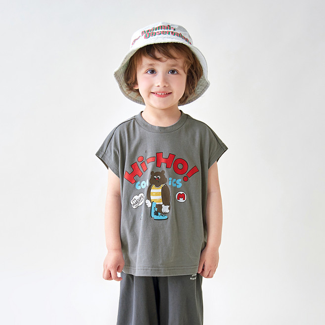 MARI N MORI 男童透氣Hi-Ho無袖T恤