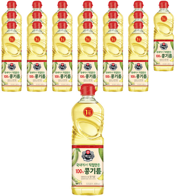 백설 콩기름, 500ml, 20개