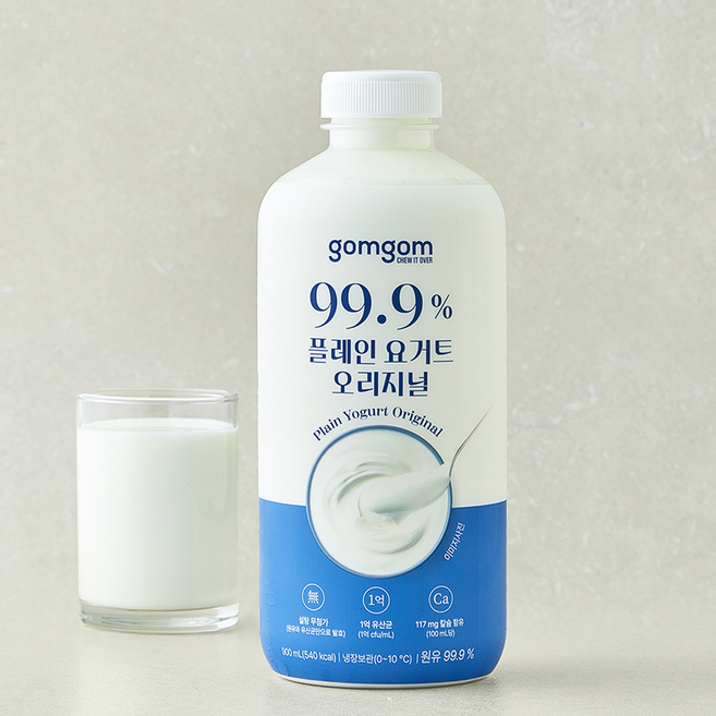 곰곰 99.9% 플레인 요거트 오리지널, 900ml, 1개입, 1개