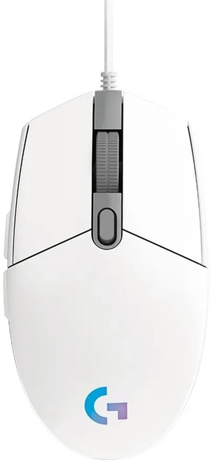 Logitech G 羅技G G102 LightSync 遊戲滑鼠 8000 DPI LIGHTSYNC RGB, MU0054, 白色