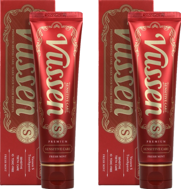 뷰센 S 시린이케어 치약 후레쉬 민트향, 120g, 2개