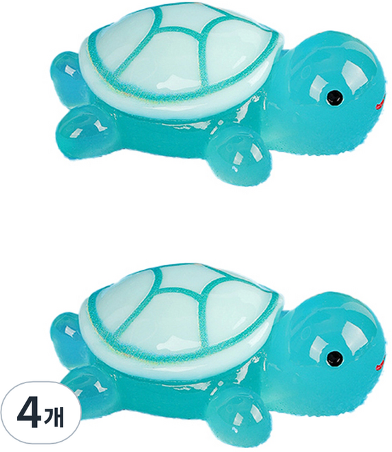 라벤티아 인테리어 거북이 미니어처 피규어 민트, 4개