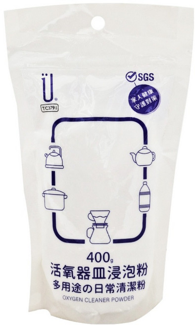 UdiLife 優的生活大師 活氧器皿浸泡粉, 400g, 1包