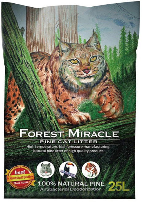 FOREST MIRACLE 森林奇跡 FM02 松木砂, 自然清香, 25L, 1袋