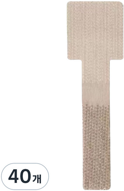 앞날창창 무타공 접착 벨크로 전선 케이블 정리 밴드, 베이지, 40개