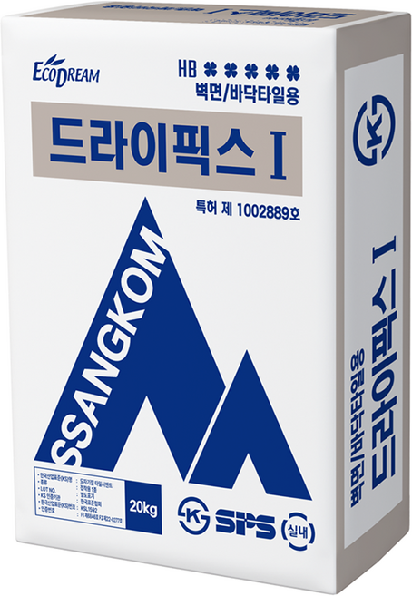 쌍곰 드라이픽스 I 20kg, 1개