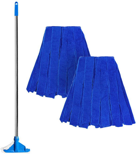 월드크린 국산 스텐 마포대 + 극세사 마포걸레 270g 2p, 1세트