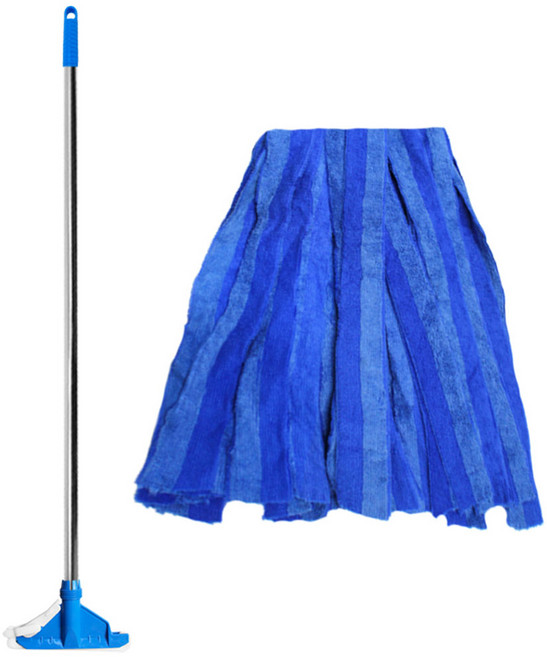 월드크린 고급 홀드 스텐 마포대 137cm + 잘닦여 투타입 극세사 마포걸레 세트, 1세트, 혼합색상