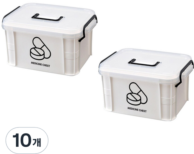 엠리빙 다용도 약통 정리함 S, 10개