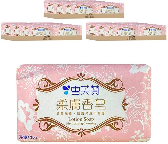 雪芙蘭 柔膚香皂, 130g, 24個