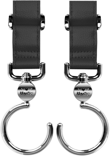 마니또 스타일러 스핀 유모차 걸이, 블랙펄 블랙, 2개