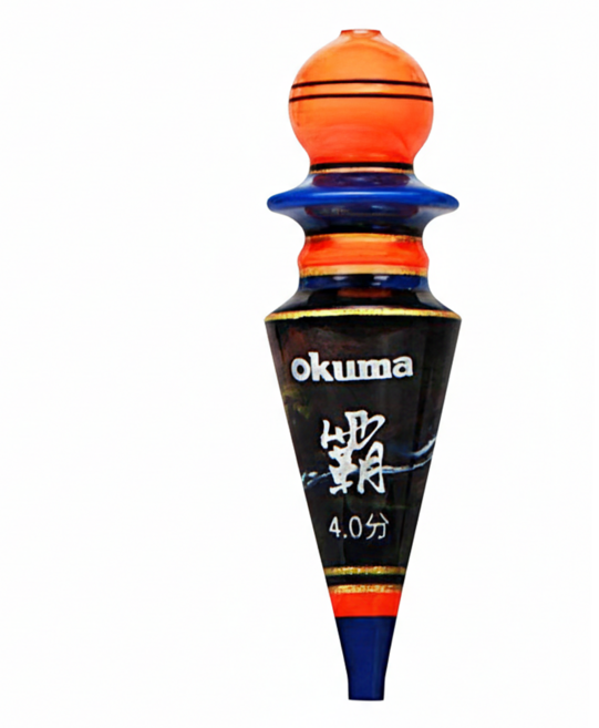 okuma 寶熊釣具 熊霸 釣蝦標 浮標 2.8分~4.0分 吸震 抗氣泡 中通波 阿波 釣蝦 泰國蝦 蝦標 4.0分, 彩染橘, 1個