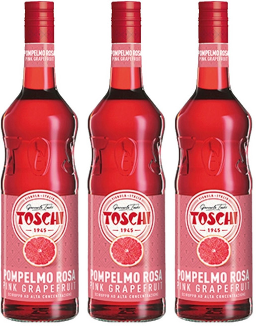 토스키 핑크 자몽 시럽, 1L, 3개