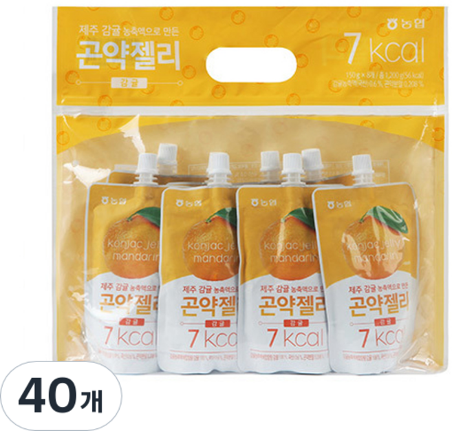 농협식품 곤약젤리 감귤 8개입, 1.2kg, 5개
