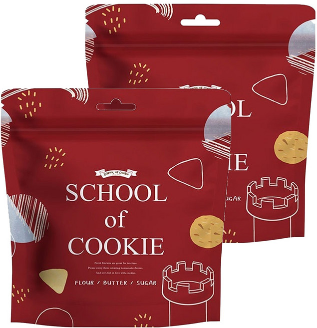 School of Cookie 台灣優格餅乾學院 天然奶油 巧克力奶酥餅乾, 2包, 130g