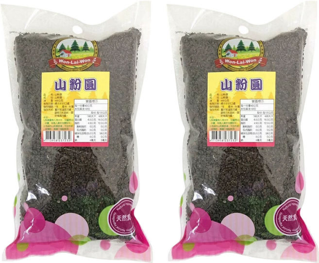 WON LAI WON 旺來旺 山粉圓, 400g, 1入, 2包