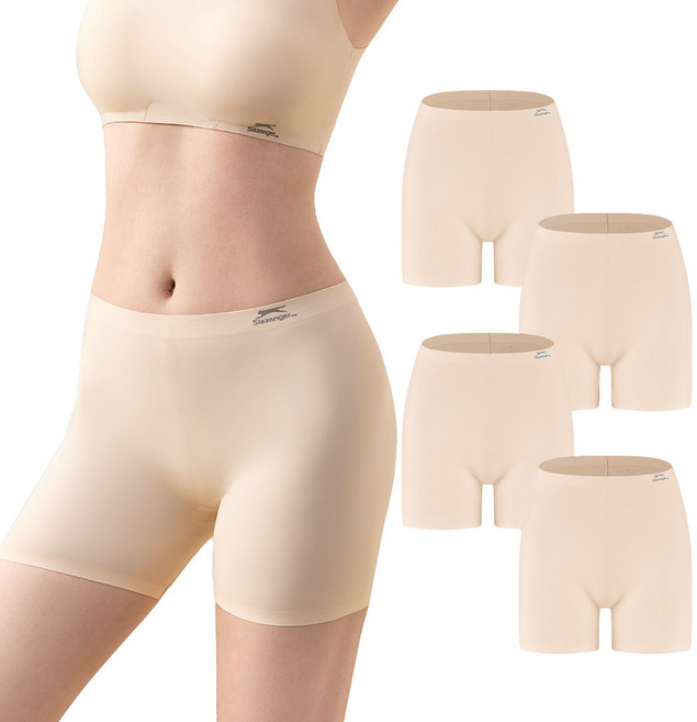 Slazenger 女性無痕四角平口褲 4件組