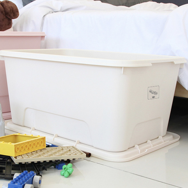 가쯔 마카롱 리빙박스, 아이보리, 72L, 4개