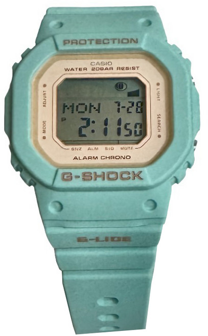 CASIO 卡西歐 G-SHOCK 潮汐月相電子錶 GLX-S5600-3DR