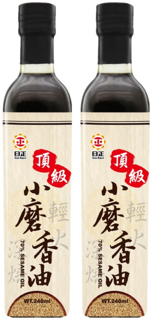 日正食品 頂級小磨香油, 240ml, 2瓶