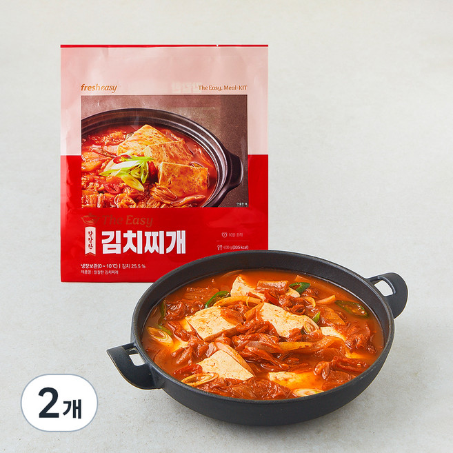 프레시지 The Easy 김치찌개, 400g, 2개