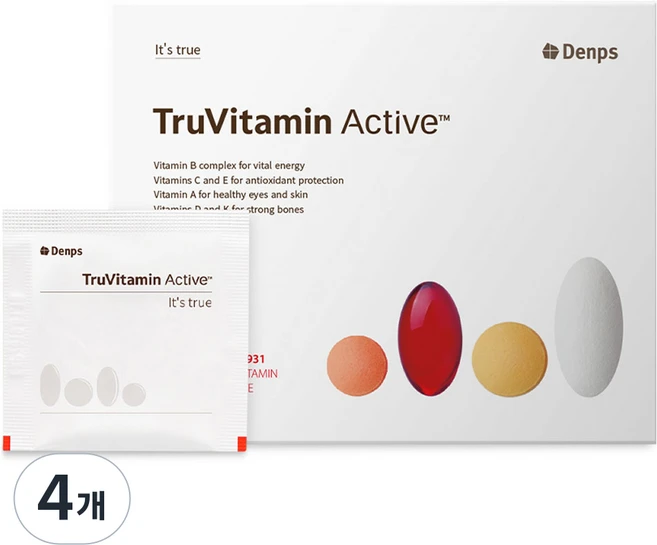 덴프스 트루바이타민 액티브, 30회분, 4개 - 쿠팡