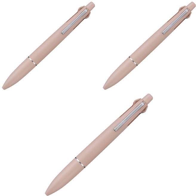 Uni 三菱 JETSTREAM 輕觸感墨水多功能筆 MSXE-LS 0.5mm, 3個, 珊瑚粉