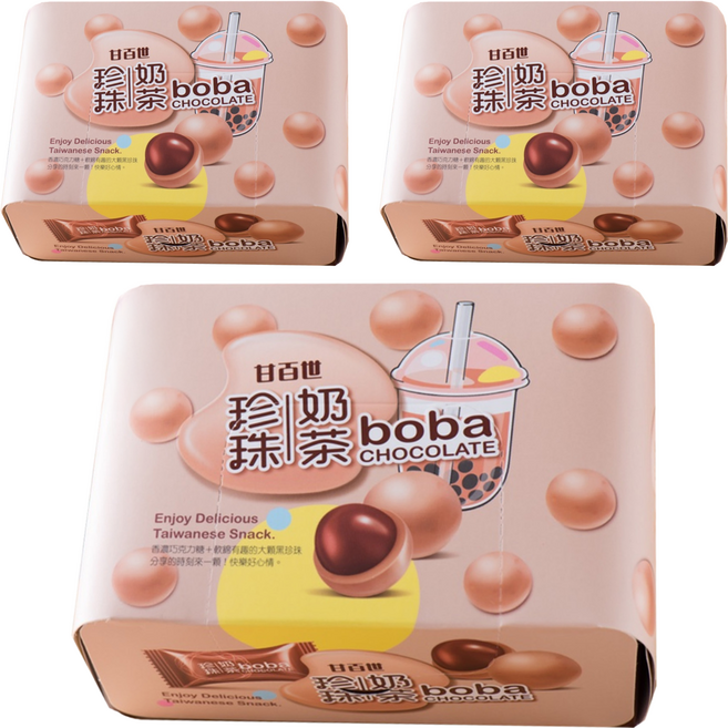 KAISER 甘百世 珍珠奶茶巧克力糖, 70g, 3盒