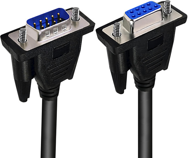 Max+ RS232串口 交叉 DB9 to DB9傳輸線 公對母, 5m, 1條