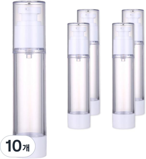 리빙헤븐 여행용 화장품 펌프 공병 50ml, 10개