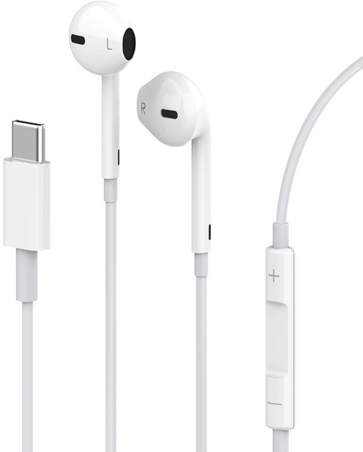 뉴클 이어핏 C타입 오픈형 유선이어폰 SSME-01 화이트