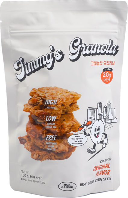 지미스그래놀라 오리지널, 150g, 1개