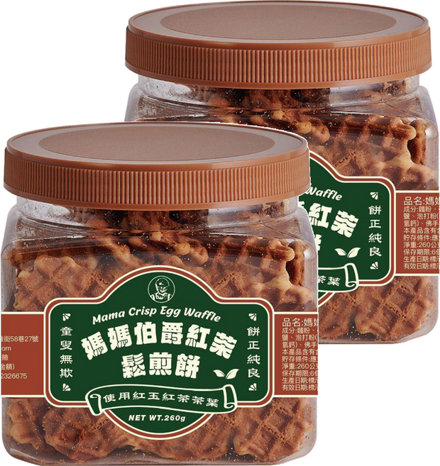 恩澤食品 媽媽伯爵紅茶鬆煎餅, 260g, 2罐