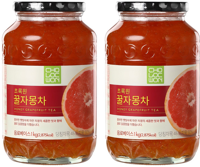 초록원 꿀자몽차, 1kg, 1개입, 2개