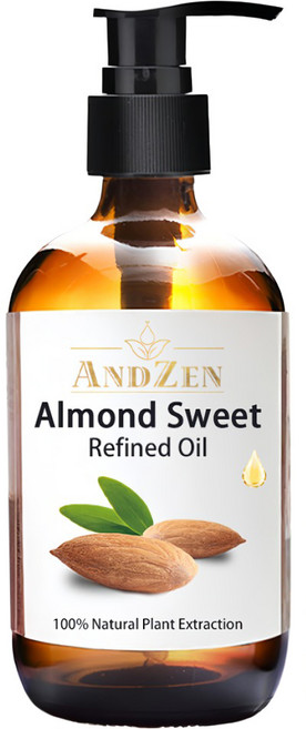 ANDZEN 安得仁 甜杏仁油 玻璃瓶裝 按摩油保濕油基礎油基底油, 250ml, 1件