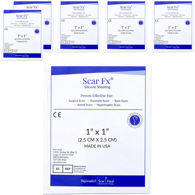 Rejuvaskin Scar Heal Scar Fx 疤痕護理矽膠片 2.5 x 2.5cm 10g, 6個
