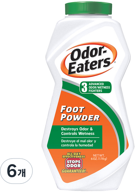 오더이터 풋 파우더, 170g, 6개