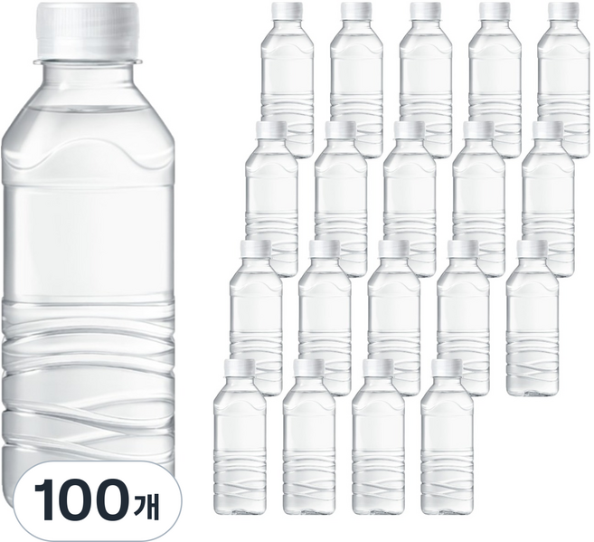 아이시스 생수 화이트캡 무라벨, 100개, 300ml