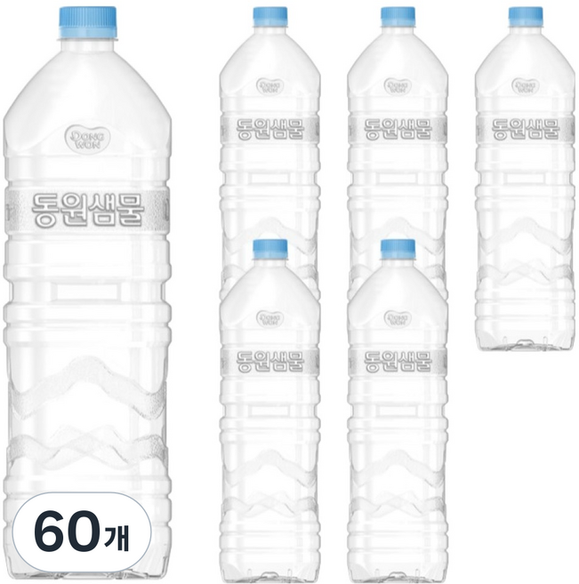 동원 샘물 무라벨, 2L, 60개