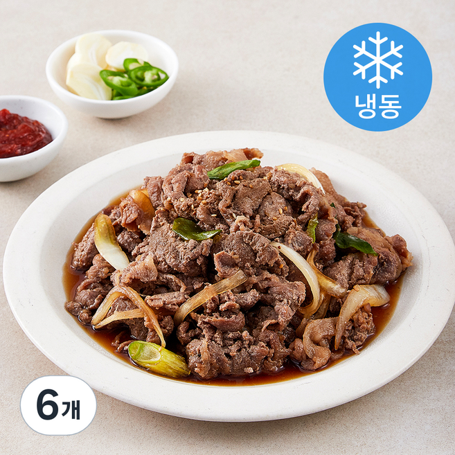 갈비아저씨 돼지불고기 607 (냉동), 600g, 6개