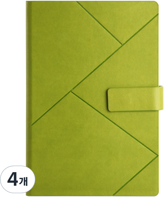 코히모 만년 일기장 업무용 A5 방수 다이어리 5W0458, 그린, 4개